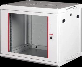 26210124 19" wall-mounted housing, 9U, 450mm depth, gray