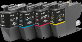 LC421VAL Brother LC421VAL ink value pack, original