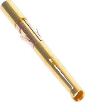 Receptacle, AWG 20-18, crimp connection, gold-plated, EGG.2B.665.ZZM