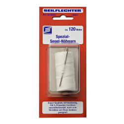 Nici do szycia żagli żeglarskie UV 0,4mm 120m z igłą SEILFLECHTER