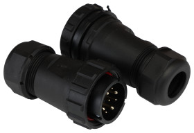 Złącze okrągłe 9-pinowe SP29 Mocowanie kablowe liniowe Wtyk, Gniazdo RS PRO Męski/żeński IP68 SP29