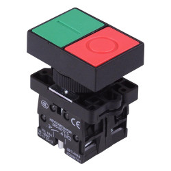 Red/Green Double Head Momentary Push Button Switch NO/NC