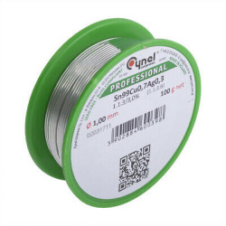Solder Wire Sn99Cu0.7Ag0.3 1.1.3/3.0% Ø0.50 100g