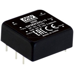 Mean Well DKMW20G-12 DC/DC converter 20W dual output 4:1 input range