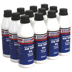 Sealey ATO/500 Air Tool Oil 500ml Pack of 12