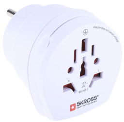 Adapter podróżny kraj 1 Australia, Chiny, Europa, Włochy, Szwajcaria, Wielka Brytania kraj 2 Europa, USA 15A złącze 1