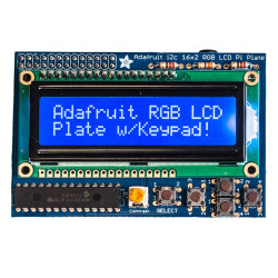 Adafruit Blue&White 16 x 2 LCD+Keypad Kit for Raspberry Pi [Discontinued]
