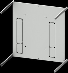 Mounting plate, metal, (L x W x H x D) 600 x 600 x 550 x 400 mm, for 3KL61 to 630A, 3- or 4 pole, 8PQ6000-2BA50