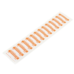 Etykieta samoprzylepna z nadrukiem tekst Serviced By 140 szt. RS PRO Klej