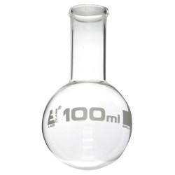LabGlass Round Bottom Boiling Flask 100ml Narrow Neck Pack of 12