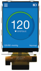 Kolorowy wyświetlacz LCD 2.8cal Transmisywny TFT QVGA 240 x 320pikseli LED Backlight Parallel, RGB I/F Tak Displaytech