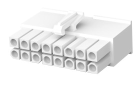 Obudowa złącza 16-pinowe 2-rzędowe raster: 4.14mm TE Connectivity Męski Montaż na kablu Mini-Universal MATE-N-LOK