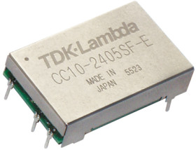 DC converter, 24 VDC, 10 W, 2 outputs, ±12 VDC, 84 % efficiency, CC10-2412DF-E