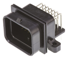 Złącze samochodowe 26-pinowe TE Connectivity 4-rzędowe Męski SUPERSEAL Przewlekany Lutowane Złącze