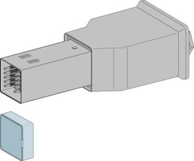 Canalis, kaseta zasilająca dla KBB, 40A, prawa, zgodność z DALI - biały KBB40ABD44TW