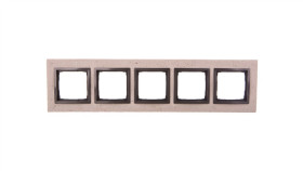 Simon 54 Nature Ramka Pięciokrotna Beton - Funda Mente Drn5/93