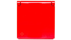 Simon 54 Pokrywa Gniazda Do Wersji Ip44 Z Przesłonami Antybakteryjna Czerwona...