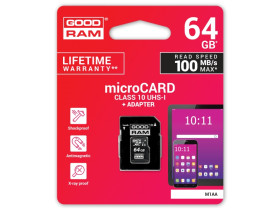 Karta pamięci microSD 64GB UHS-I Goodram z adapterem