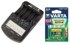 ładowarka everActive NC-1000 + 4 x R6/AA Varta Ready2Use 2100