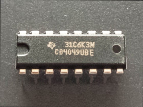 CMOS 4049 DIP16/25 TI