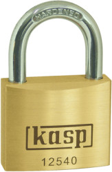 Padlock, level 5, shackle (H) 22 mm, brass, (B) 40 mm, K12540