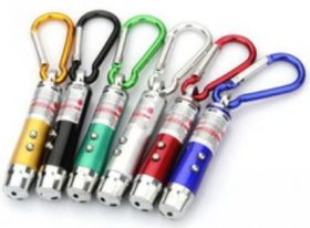 LATARKA BRELOK 1LED+LAS.+UV