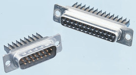 Złącze D-Sub 37-pinowe Żeński Montaż na kablu raster 1.27mm Złoto