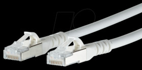 1308455088-E Patch cord RJ45 Cat.6A AWG26 S/FTP LSHF 5.0 m white