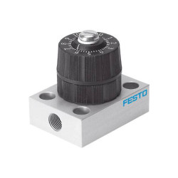 FESTO 542024 GRPO throttle valve G1/8 ports manual adjust PA/NBR