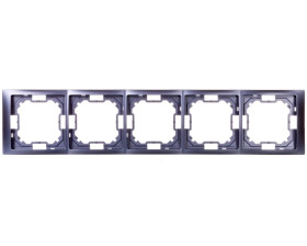 Simon Basic Neos Ramka pięciokrotna lawendowy BMRC5/035