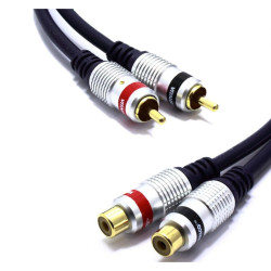 Przedłużacz 2xRCA Digital 1,5m Vitalco 2xWt.RCA - 2xGn.RCA