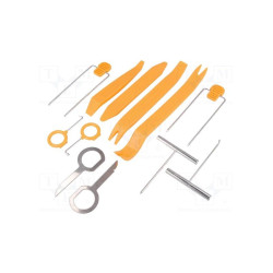 Klucze do demontażu 12szt. radio samochodowe, plastiki, tapicerka itp. / KLUCZ-65.222