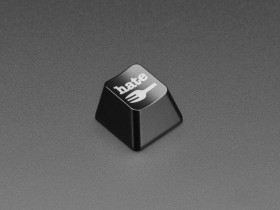 Etched Glow-Through Keycap with Hate Fork Graphics (MX Compatible Switches) [Discontinued]