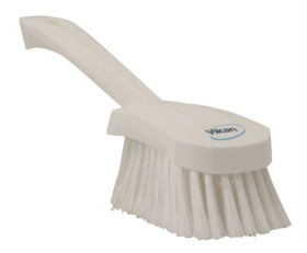 Szczotka do szorowania, dł. włosia: 270mm, Miękki, Żółty, Poliester, Polipropylen, Stal nierdzewna, zastosowanie: