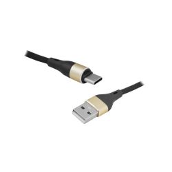 Złącze USB A/USB-C wt-wt 1m czarny HQ / Lx8572B
