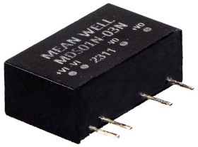 MW Mean Well MDS01L-15N Przetwornica DC/DC, do PCB 15 V 0.067 A 1 W Ilość wyjść: 1 x Content 1 szt.