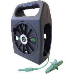 Cliff CIH299450 Test Lead 4mm Plug/Socket 50m Green Cable Reel