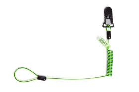 Smycz na narzędzia, 35 cm → 80 cm, Zewnętrzny PU/stal nierdzewna, Taśma