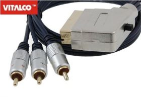 PRZEWOD EURO 3*RCA 2.5M DIG+PR