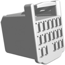 Obudowa złącza 17-pinowe 3-rzędowe raster: 2.5mm TE Connectivity Montaż na kablu MULTILOCK 040 III