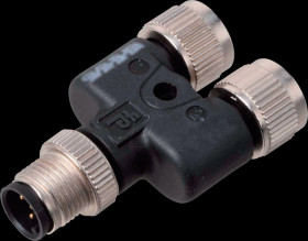 70109844 Y-distributor, M12, plug>socket, 5-pin, A.