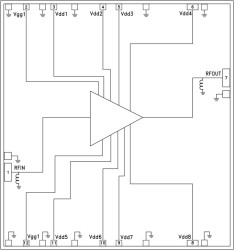 4 Watt Power Amplifier Chip, 12 - 16 GHz