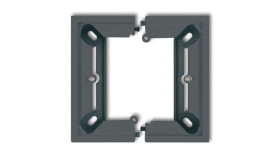 Deco Puszka Natynkowa Pojedyncza, Składana Deco Grafitowy Mat 28Dpu-1