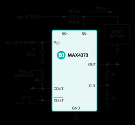 Low-Cost, Micropower, High-Side Current-Sense Amplifier + Comparator + Reference ICs