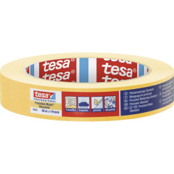 tesa 04344-00004-00 Precision Masking Tape 50m x 19mm yellow