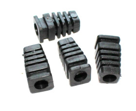 Odgiętka czarna fi -7mm (4 szt) / 1184