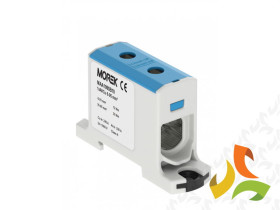 Złączka szynowa AL/CU 6-95 mm2 nieb TS 35 1 tor 2 otwory zaciskowe 89709003 SIMET