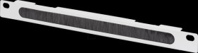 DN-10 ORG-1/2U 10" brush strip, 0.5U, gray