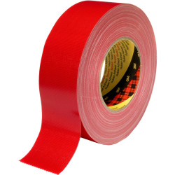 Scotch 389R38 Cloth Tape Red 50m x 38mm High Adhesion Flexible Use