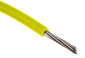 Przewód montażowy 0,2mm² Żółty RS PRO XLPVC 24 AWG 150 V dł. 100m 7/0,2 mm +80°C UL 1581, UL 758